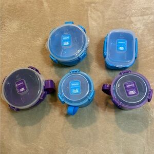 Sistema Blue and Purple Storage Containers Set
